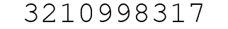 Number 3210998317.