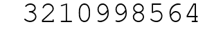 Number 3210998564.