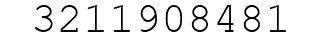 Number 3211908481.