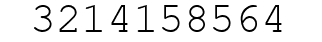 Number 3214158564.