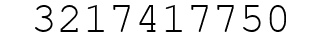 Number 3217417750.