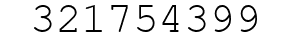 Number 321754399.
