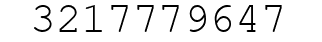 Number 3217779647.
