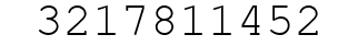 Number 3217811452.