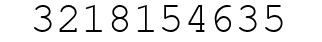 Number 3218154635.