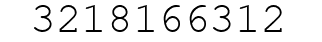 Number 3218166312.