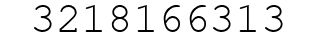 Number 3218166313.