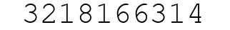 Number 3218166314.