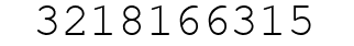 Number 3218166315.