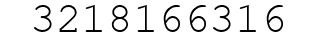 Number 3218166316.
