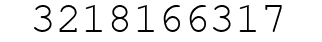 Number 3218166317.