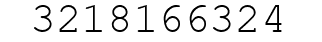 Number 3218166324.