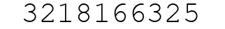 Number 3218166325.