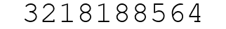 Number 3218188564.