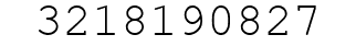 Number 3218190827.