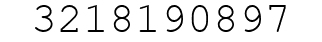 Number 3218190897.