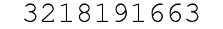 Number 3218191663.