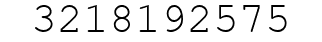 Number 3218192575.