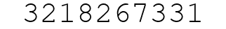Number 3218267331.