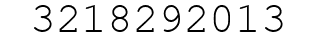 Number 3218292013.