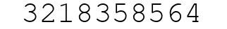 Number 3218358564.