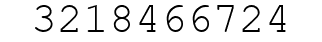 Number 3218466724.