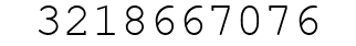 Number 3218667076.