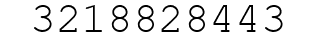 Number 3218828443.