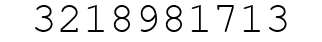 Number 3218981713.