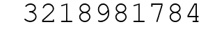 Number 3218981784.