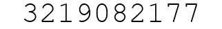 Number 3219082177.