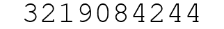 Number 3219084244.