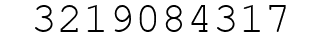 Number 3219084317.