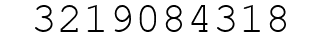 Number 3219084318.