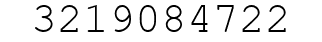 Number 3219084722.