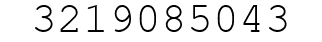 Number 3219085043.