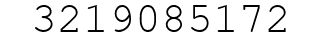 Number 3219085172.