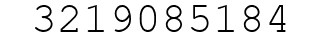 Number 3219085184.
