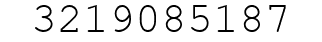 Number 3219085187.