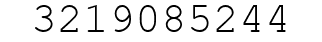Number 3219085244.