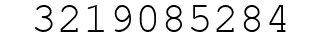 Number 3219085284.