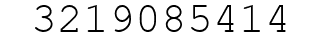 Number 3219085414.