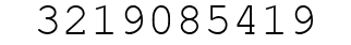 Number 3219085419.