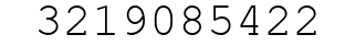 Number 3219085422.