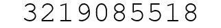 Number 3219085518.