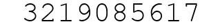Number 3219085617.