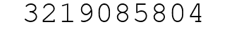 Number 3219085804.