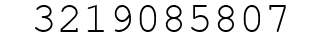 Number 3219085807.