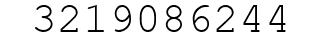 Number 3219086244.