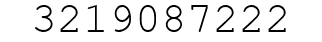Number 3219087222.
